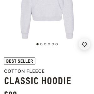 SKIMS Cotton Fleece Classic Hoodie - Light Gray